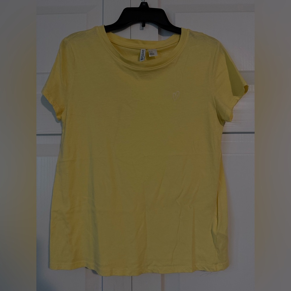H&M Sunny Yellow Short Sleeve Tee
